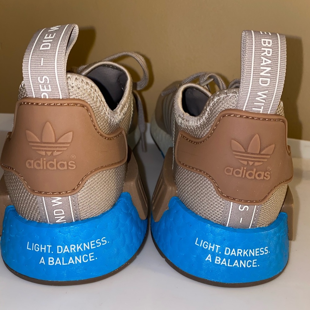 adidas Athletic Shoes in Tan and Blue
